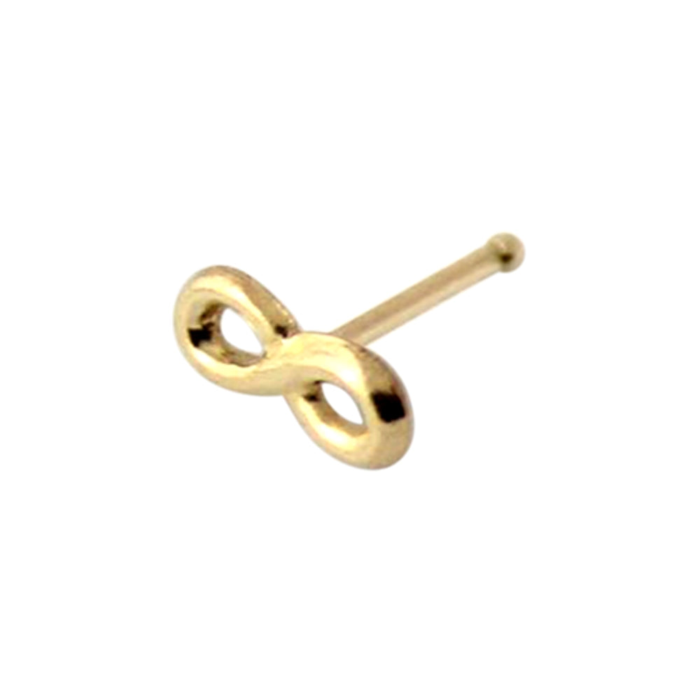 9K Gold Ball End Infinity Nose stud