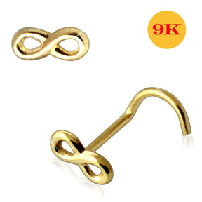 9K Gold Infinity Nose Screw