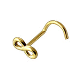 9K Gold Infinity Nose Screw