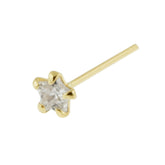 9K Gold Star CZ Jeweled Nose Stud