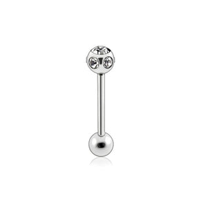 Multi Stones Ball Tongue Barbell