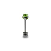 Multi Stones Ball Tongue Barbell