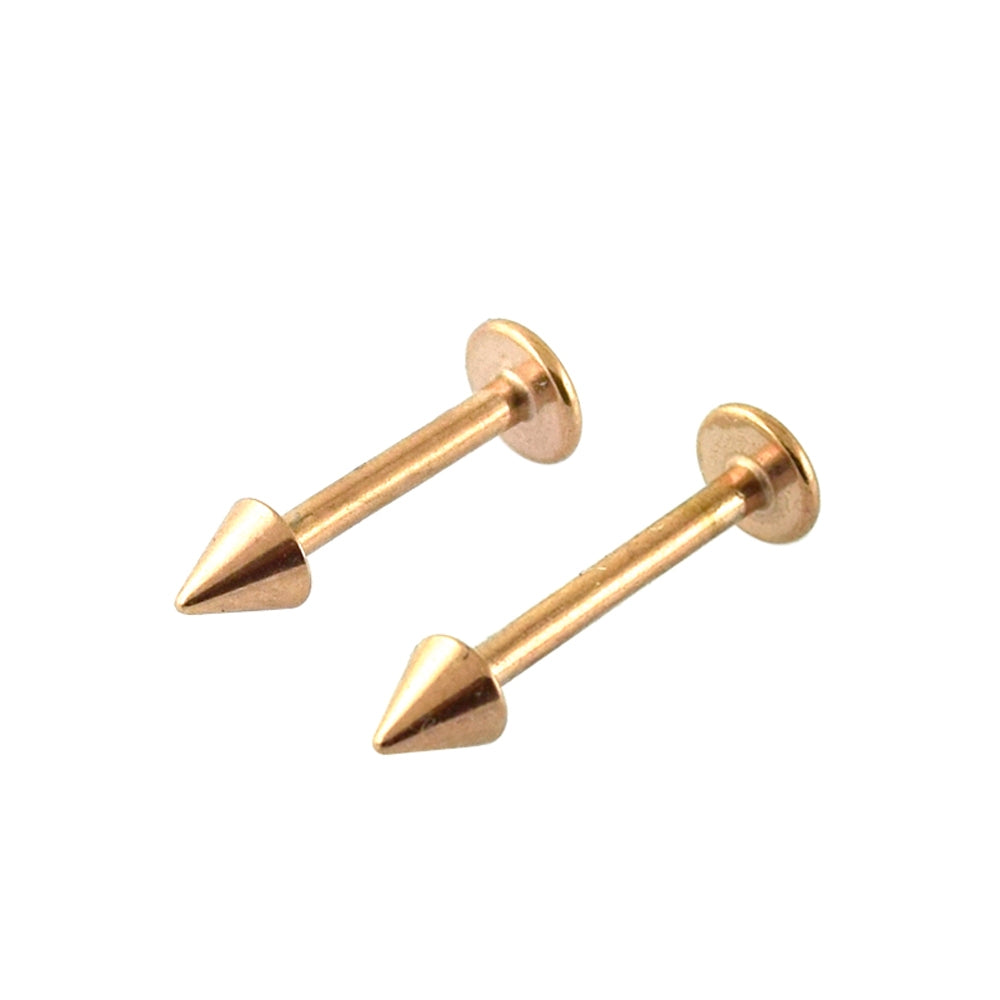 Rose Gold Platted lip Labret piercing jewelry