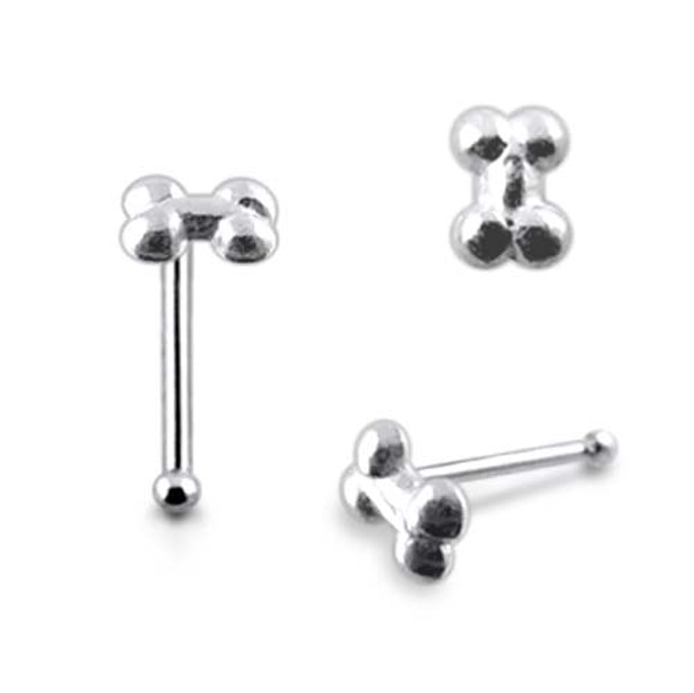 Plain Bone Ball End Nose Pin