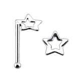 Di Cut Star Ball End Nose Pin