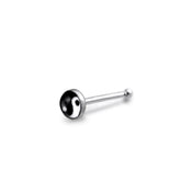 3mm Ying Yang Ball End Logo Nose Pin