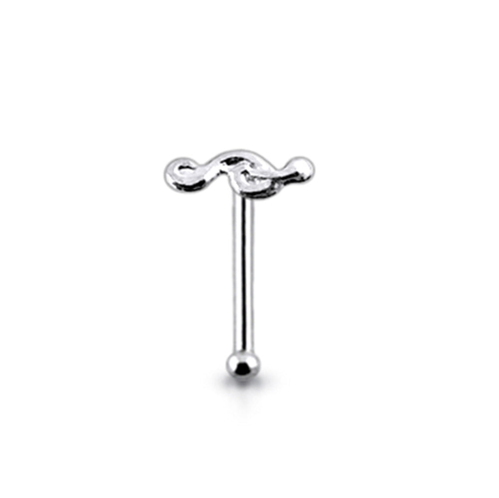 Plain Music Note Ball End Nose Pin