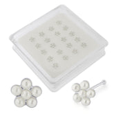 925 Sterling Silver Pearl Flower Nose Bone Stud in Box- 20 pieces