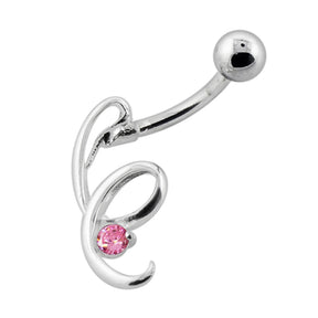 Fancy Jeweled Navel Belly Bar CLER081