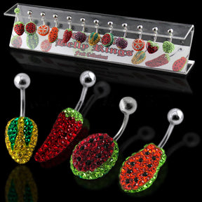 Fruit Collections of Ferido Navel Bars in a Display