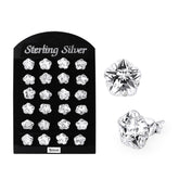 9MM CZ Flower Ear Stud in 12 pair Tray