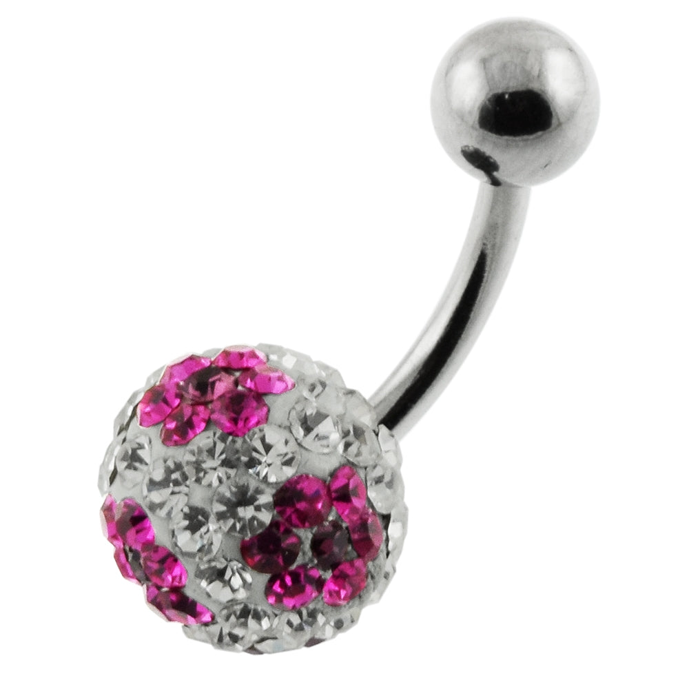 Mix Crystal stone Belly Button Body Ring FDBLY256