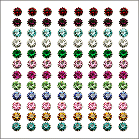 4MM Flower Set Birthstone Earring