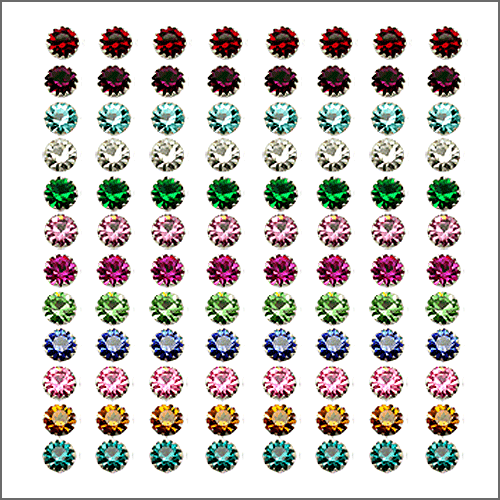 4MM Flower Set Birthstone Earring