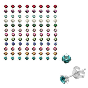 4MM Star Set Birthstone Earring Tray