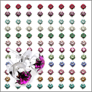 4MM Star Set Birthstone Earring Tray