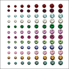 3-6MM Flower Birthstone Earring Tray