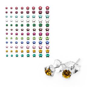 3-6MM Prong Set Round Birthstone Earring Tray
