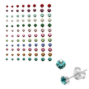 3-6MM Star Set Birthstone Earring in Tray