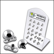 Dermal Anchors Half-Ball Tops With Tray