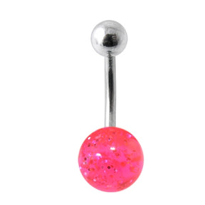 Assorted Belly Ring Banana Bar With fancy UV balls