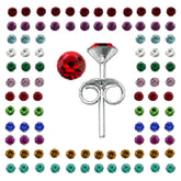 2MM Round Birthstone Earring in Tray