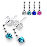 Jeweled Chain Dangling Earring