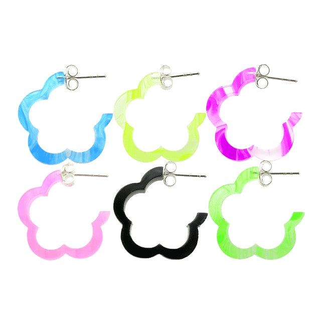 14mm UV React Fashionable Flower Earring