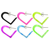 18mm UV React Fashionable Heart Earring