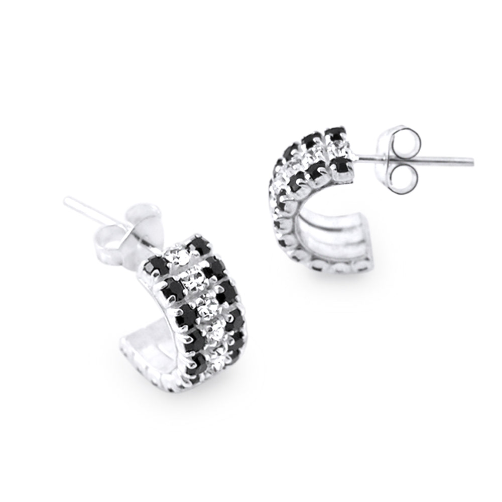 925 Sterling Silver CZ Earring