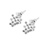 925 Sterling Silver Crown Earring