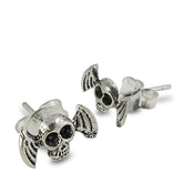 Red-Eyed Skull Ear Stud