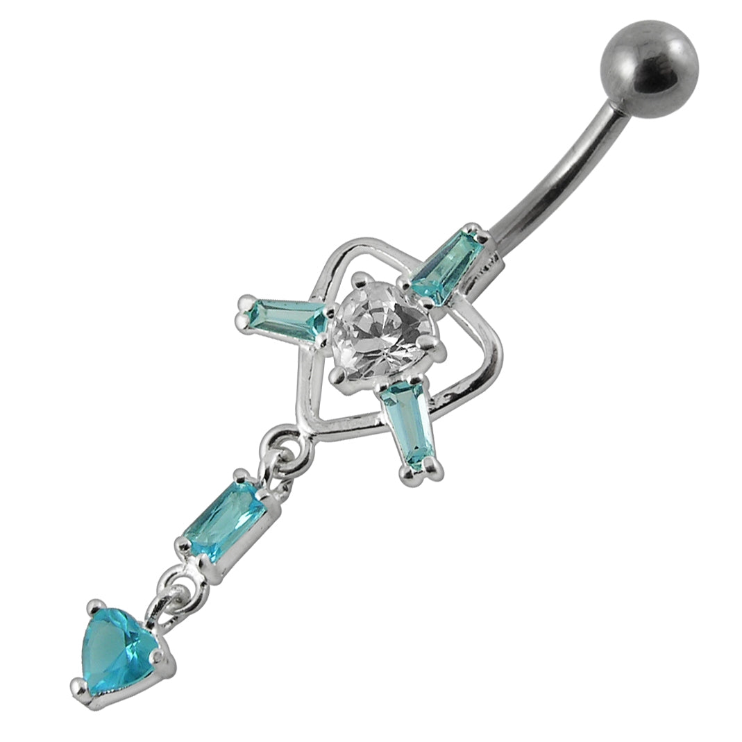 Moving Trendy Jeweled Belly Ring