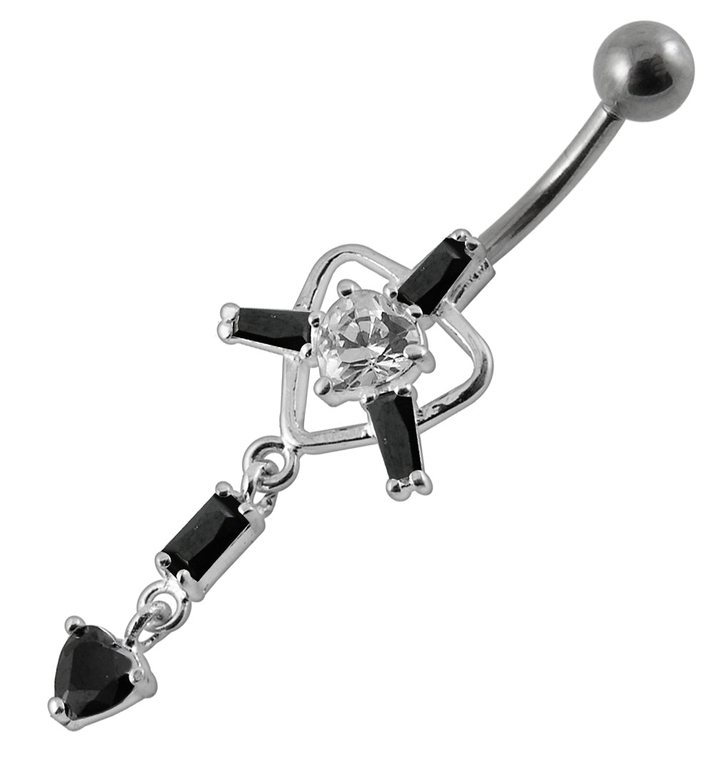 Moving Trendy Jeweled Belly Ring