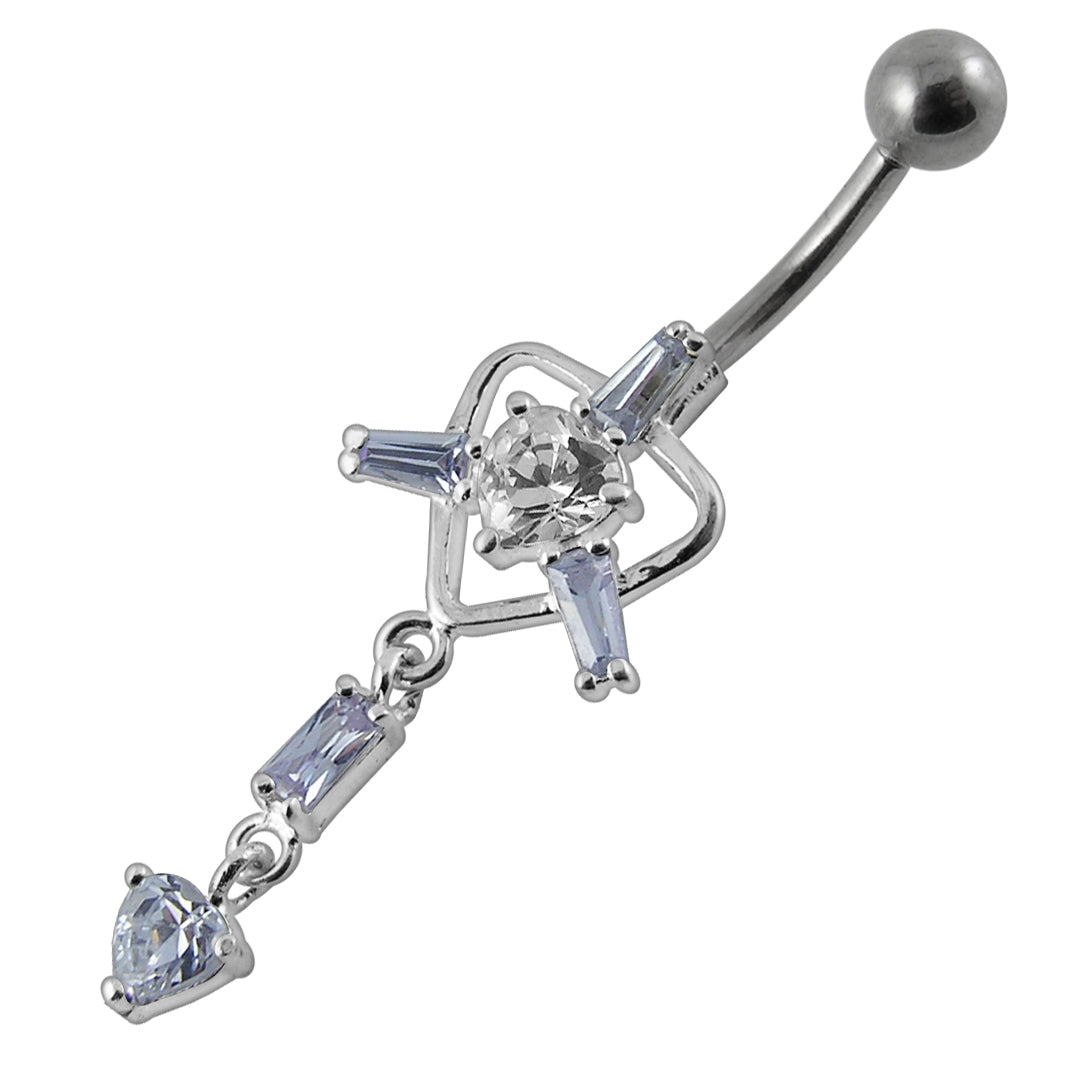 Moving Trendy Jeweled Belly Ring