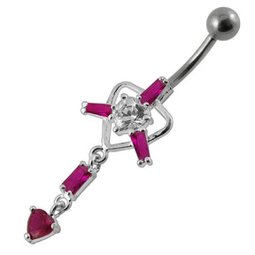 Moving Trendy Jeweled Belly Ring