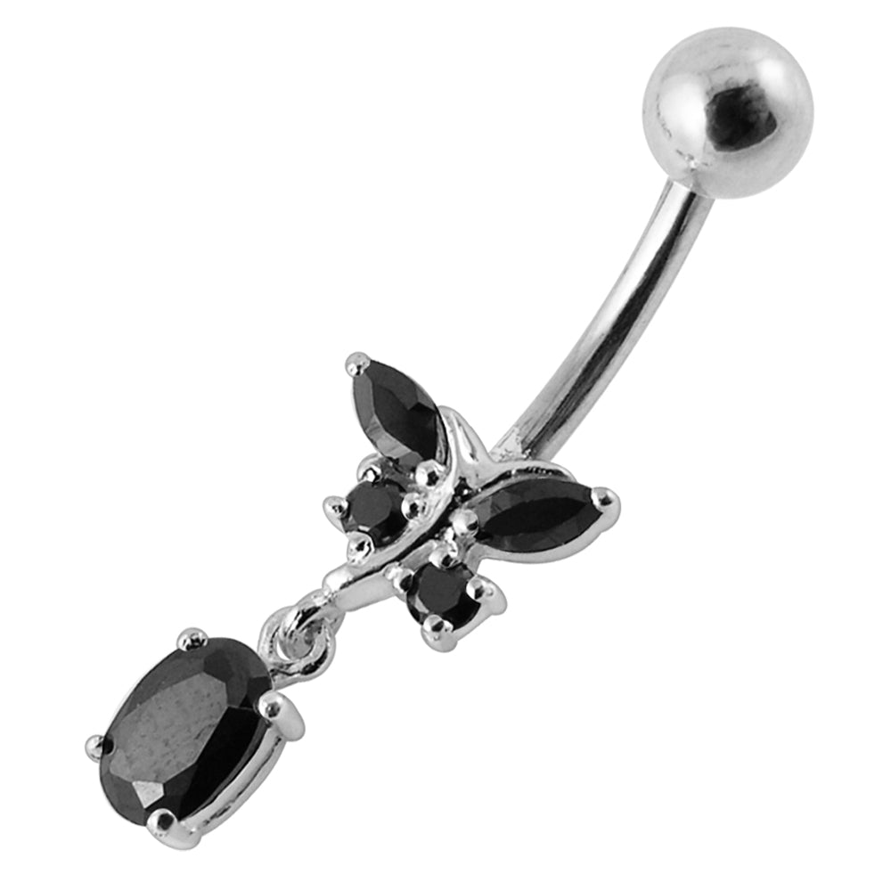 Dangling Jeweled Fancy Belly Ring