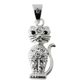 925 Sterling Silver White CZ Pendant