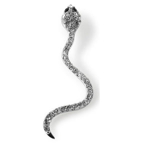 925 Sterling Silver Jeweled Snake Pendant