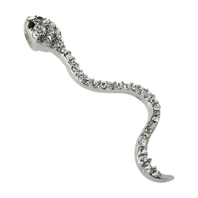 925 Sterling Silver Jeweled Snake Pendant