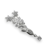 925 Sterling Silver Fancy Jeweled Pendant
