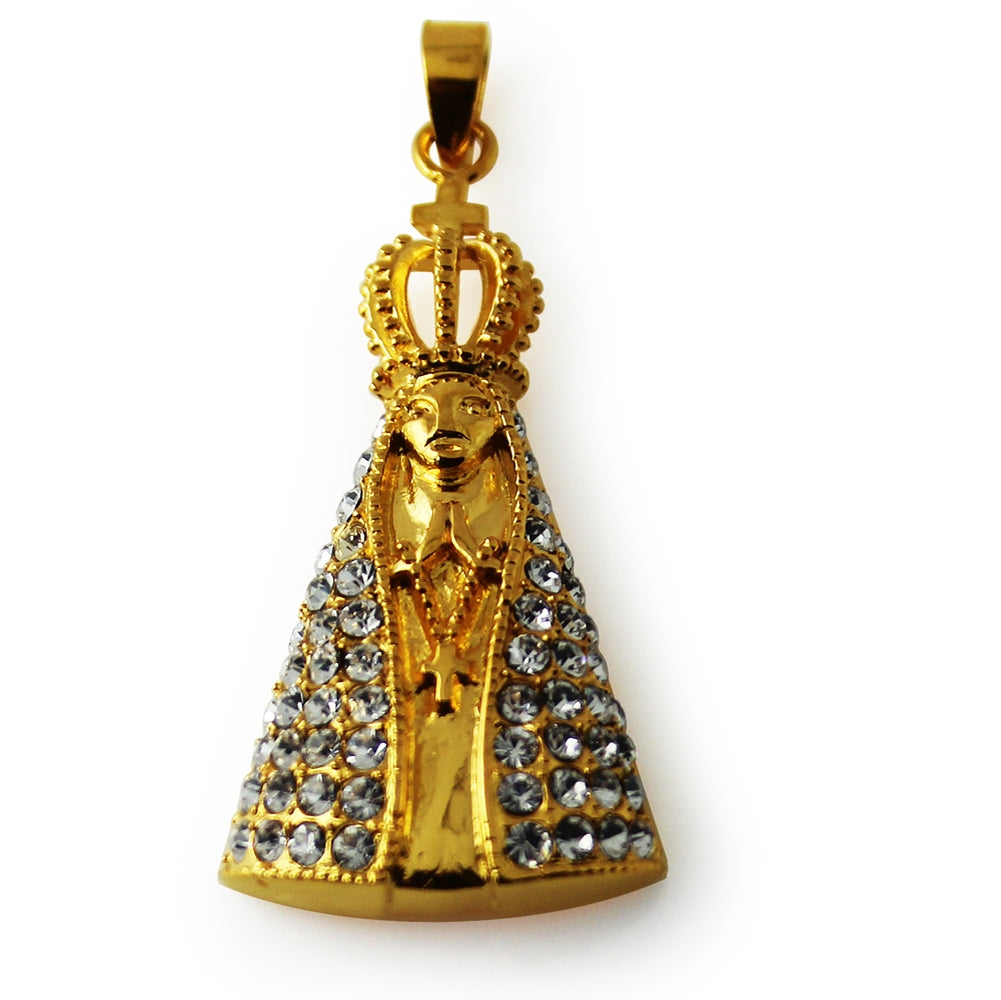 Jeweled Virgin Mary Pendant
