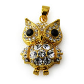 Gold Platted Jeweled OWL Pendant