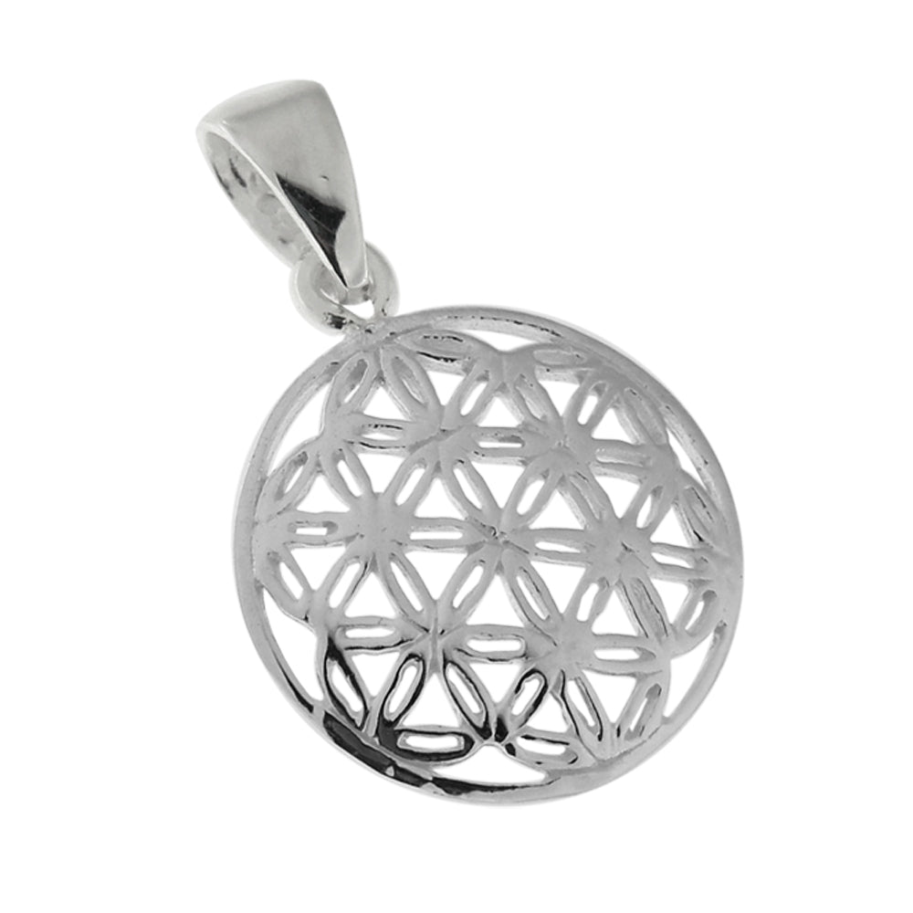 925 Sterling Silver Flower of Life Pendant