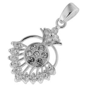925 Sterling Silver Fancy Jeweled Pendant