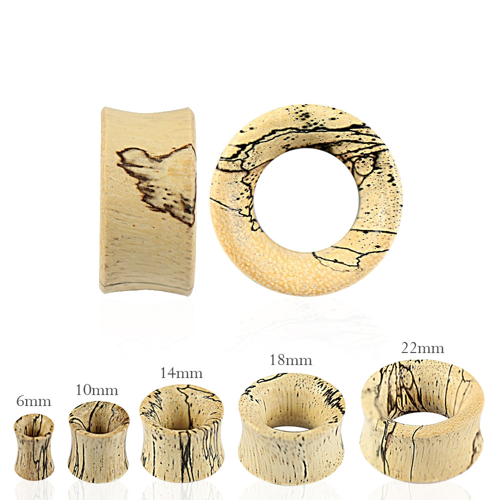 Double Flared Organic Tamarind Wood Tunnel Ear Plug Gauges