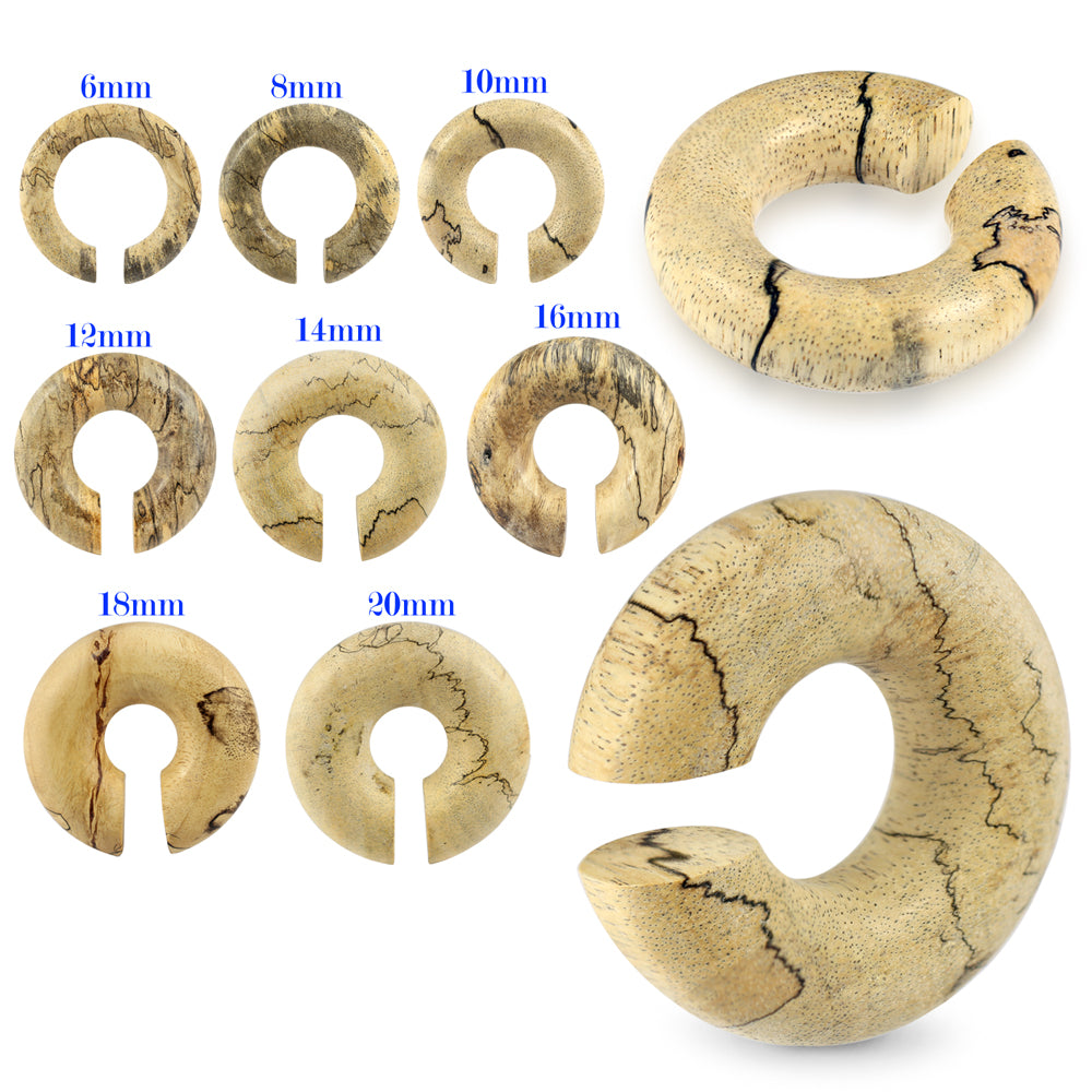 Organic Tamarind Wood Ear Hoop Gauges Plug