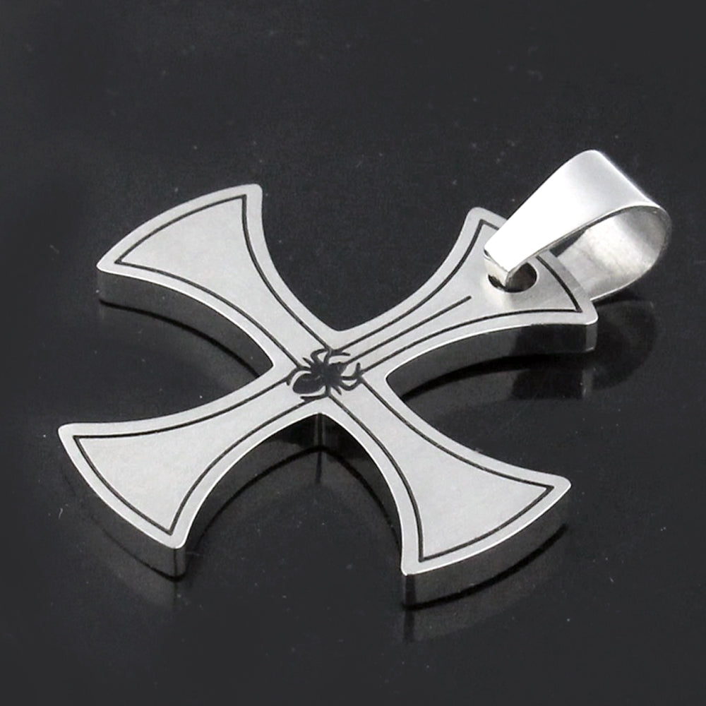 Irish Cross Spider Stainless Steel Casting Pendant