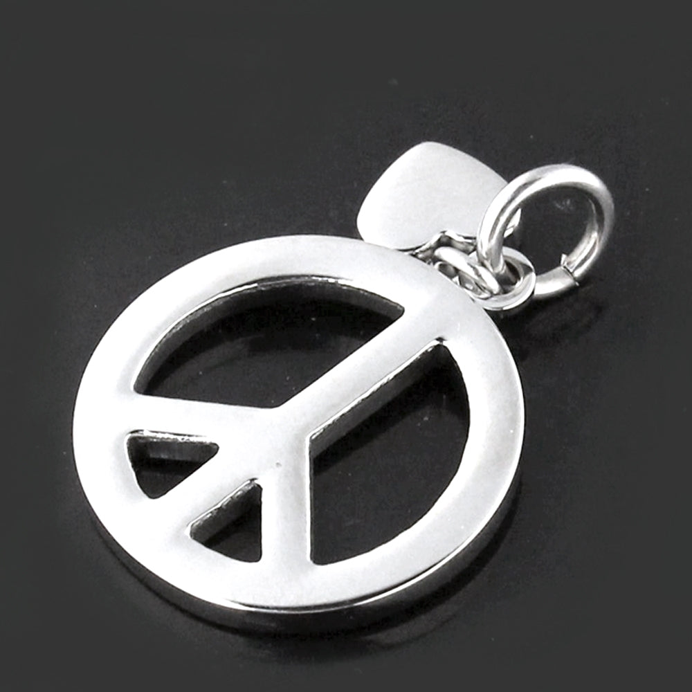 Peace Sign Stainless Steel Casting Pendant