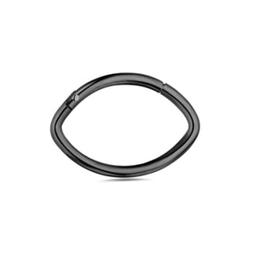 Surgical Steel Oval Shape Classic Hinged Segment Clicker Ring